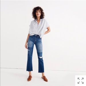 MADEWELL demi Cali boot jean: unpatched edition